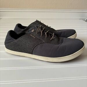 OluKai | Men's Nohea Moku No Tie Boat Shoes Size 11 Dark Gray